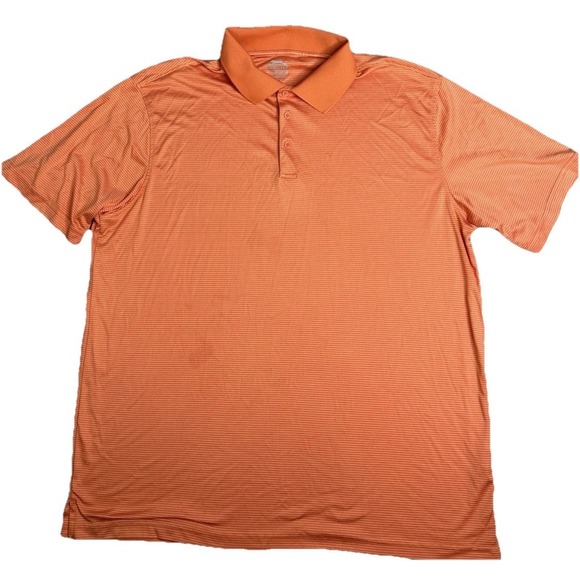 Slazenger Other - Slazenger Men's Golf Orange white Stripe Polo 2X-Large Short Sleeve(359)